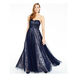 TLC Empire Waist Strapless Formal Dress NWT